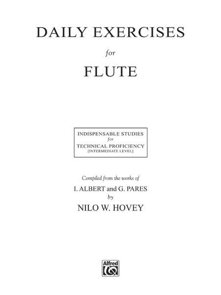 Daily Exercises for Flute