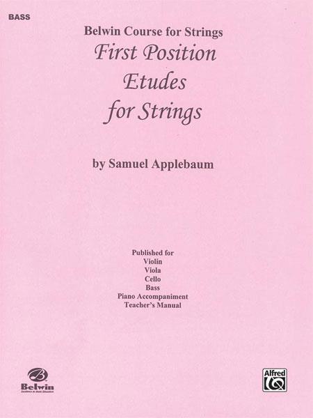 Samuel Applebaum: First Position Etudes for Strings (Kontrabas)