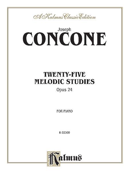 Concone: Twenty-five Melodious Studies, Op. 24