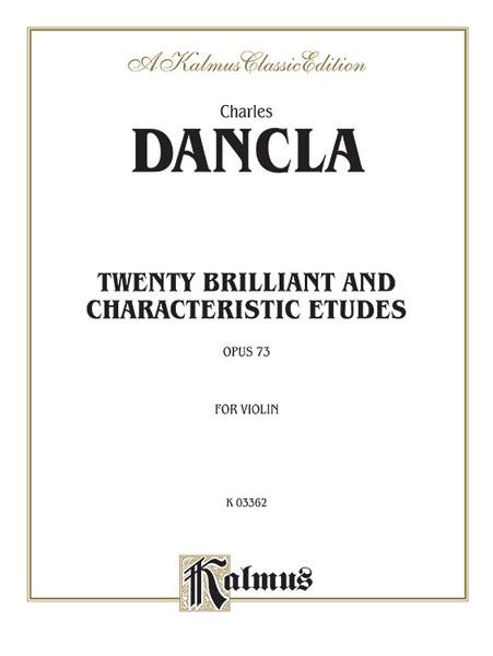 Dancla: Twenty Brilliant and Characteristic Etudes, Op. 73