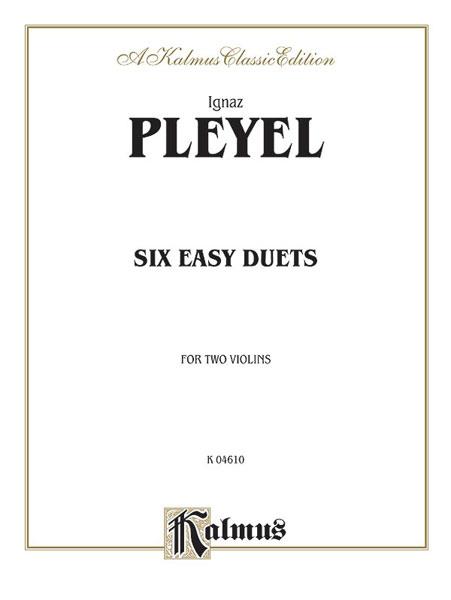 Ignace Pleyel: Six Easy Duets, Op. 23