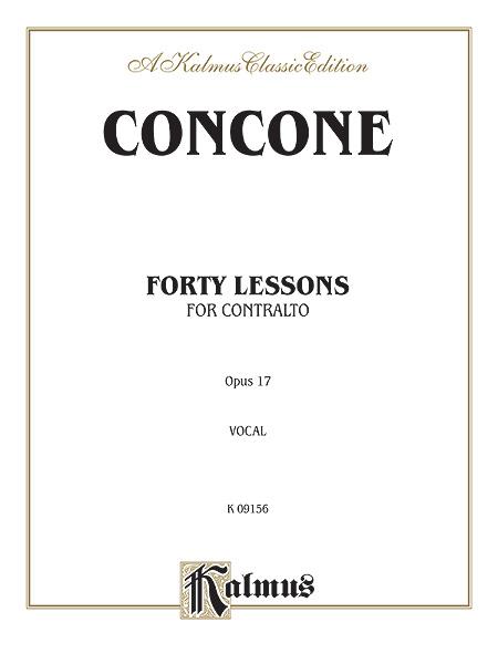 Concone: Forty Lessons, Op. 17