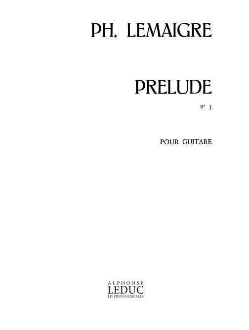 Lemaigre: Prelude N05