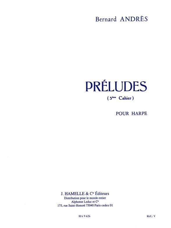 Preludes Harpe-Vol. 3