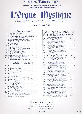 Charles Tournemire: Orgue Mystique Nr. 23