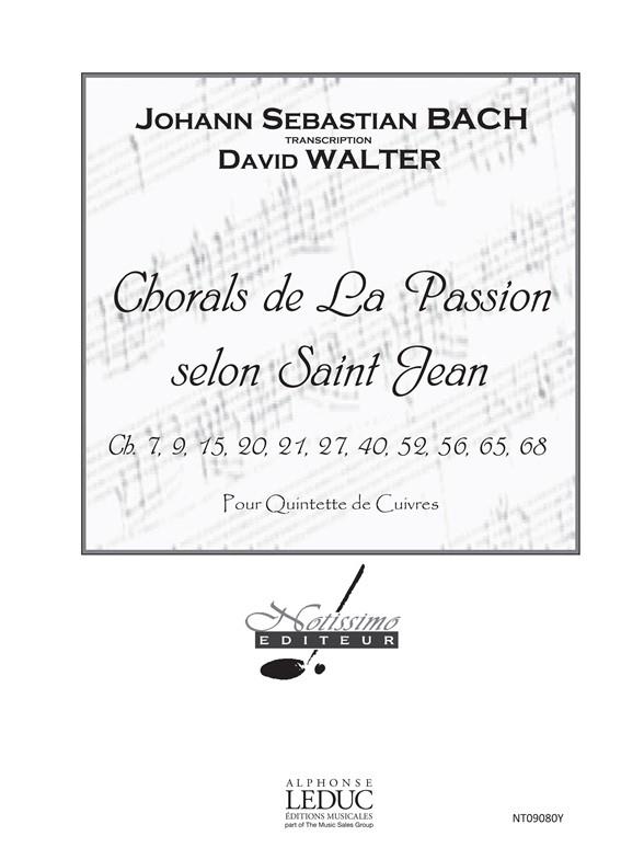 Chorals de La Passion Selon Saint Jean Brass Ens