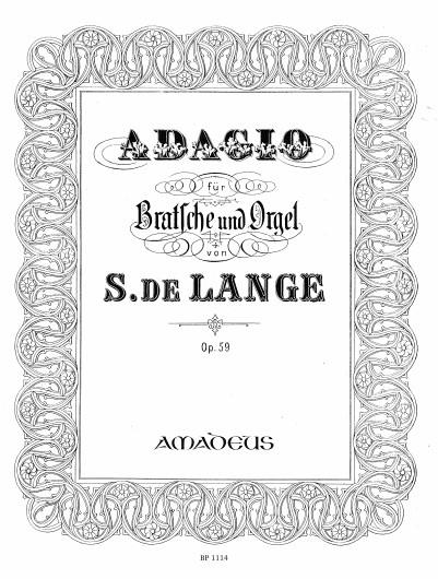 Samuel de Lange: Adagio Op.59