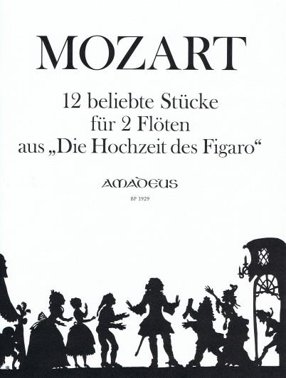 Mozart: 12 beliebte Stücke für 2 Flöten aus Die Hochzeit des Figaro