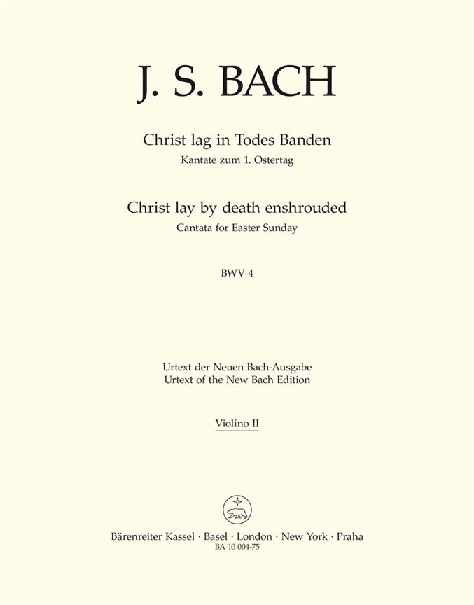 Bach: Kantate BWV4  Christ lag in Todesbanden (Viool 2)
