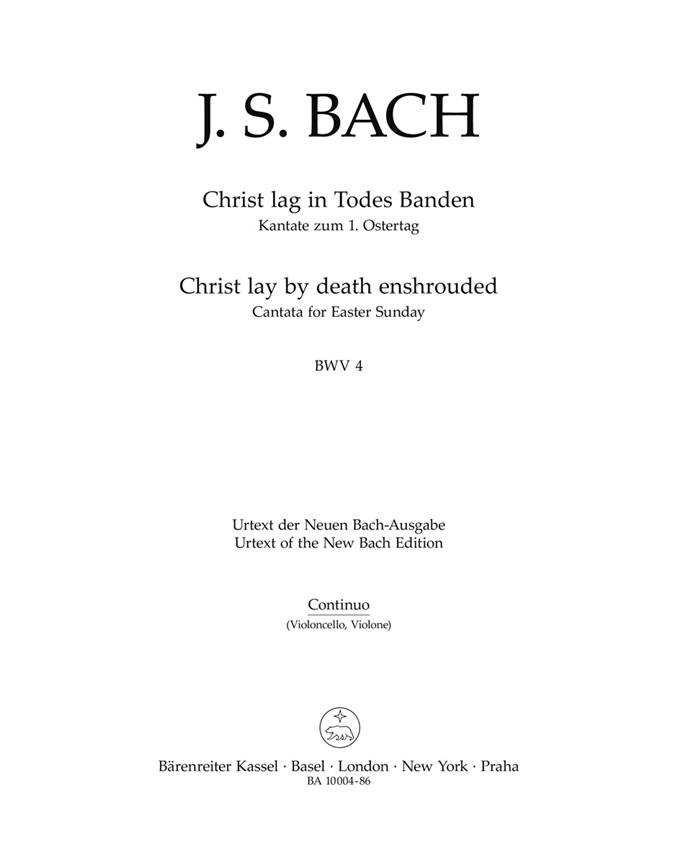 Bach: Kantate BWV4  Christ lag in Todesbanden (Cello/Kontrabas/Basso-Continuo)