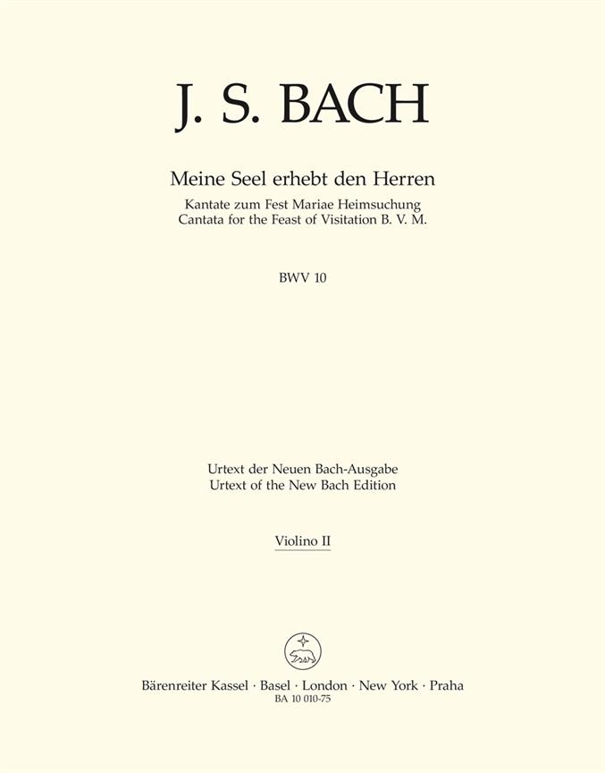 Bach: Kantate BWV 10 Meine Seel erhebt den Herren (Viool 2)