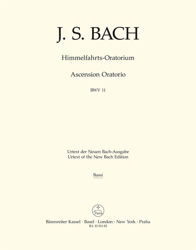 Bach: Himmelfahrts-Oratorium BWV 11 (B.c.)