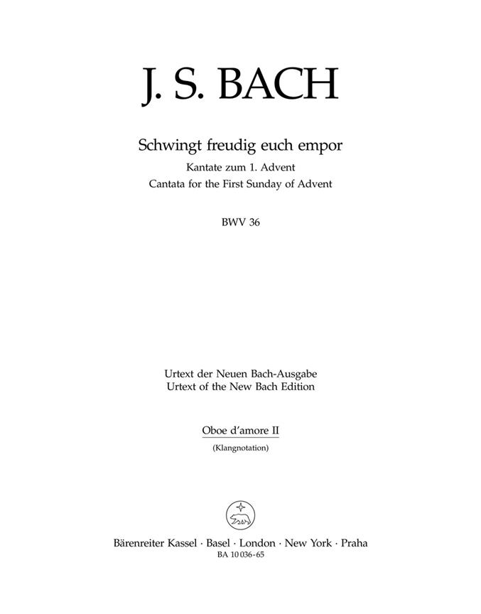 Bach: Kantate BWV 36  Schwingt freudig euch empor (Hobo)