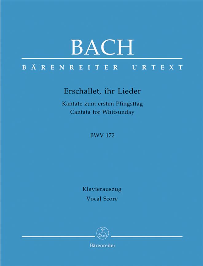 Bach: Kantate BWV 172  Erschallet, ihr Lieder, erklinget, ihr Saiten (Vocaal Score)
