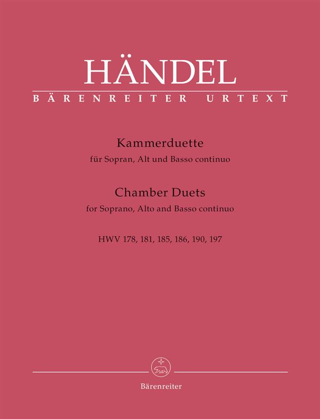 Handel: Chambers Duets For Soprano, Alto and Basso cont.