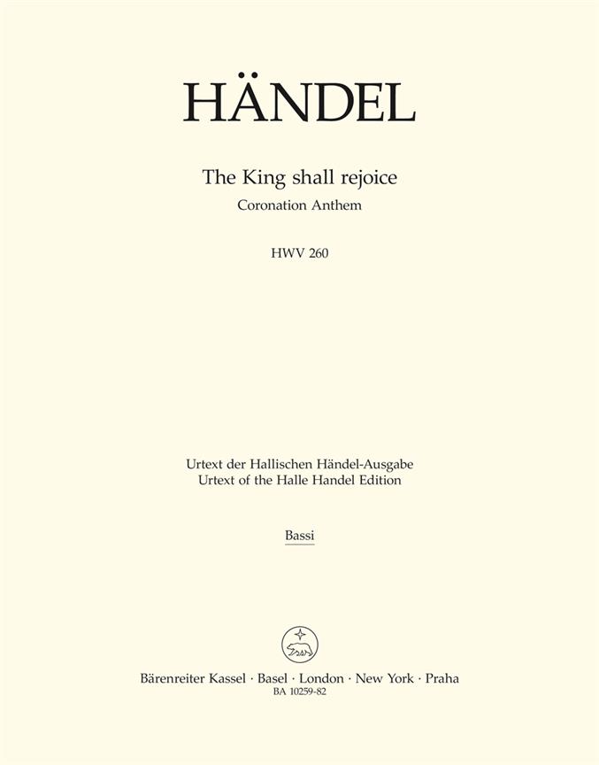 Handel: The King shall rejoice HWV 260 (Cello)