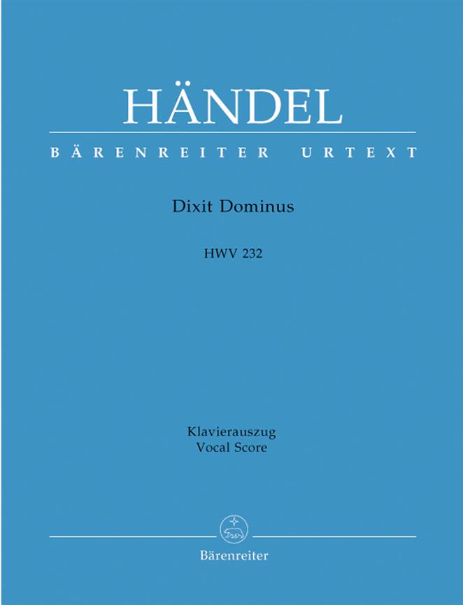 Handel: Dixit Dominus HWV 232 (Vocal Score)
