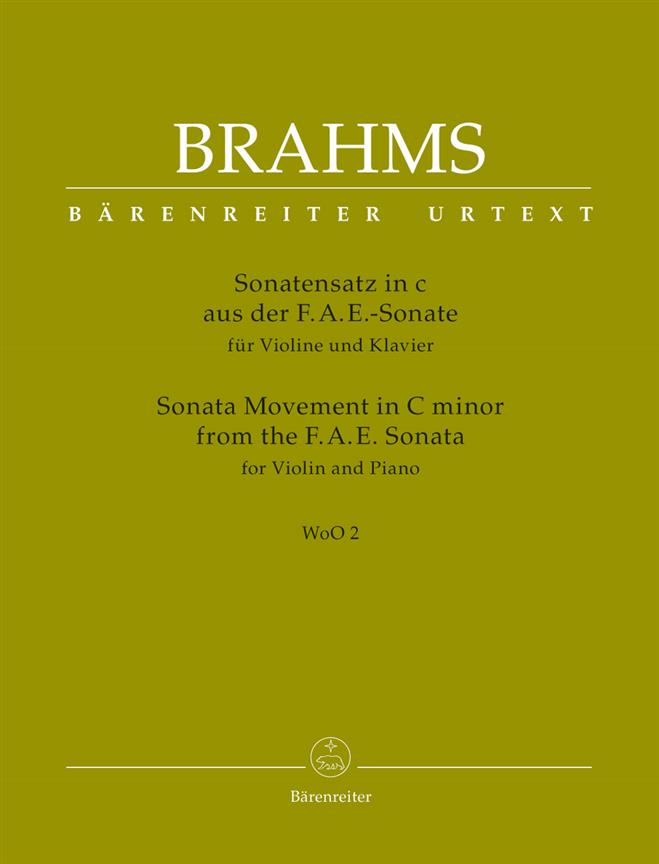 Brahms: Sonata Movement from the F.A.E. Sonata for Violin and Piano in C minor WoO 2