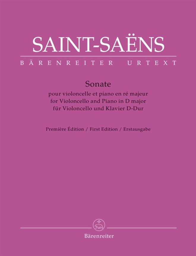 Saint-Saens: Sonata for Violoncello and Piano D major