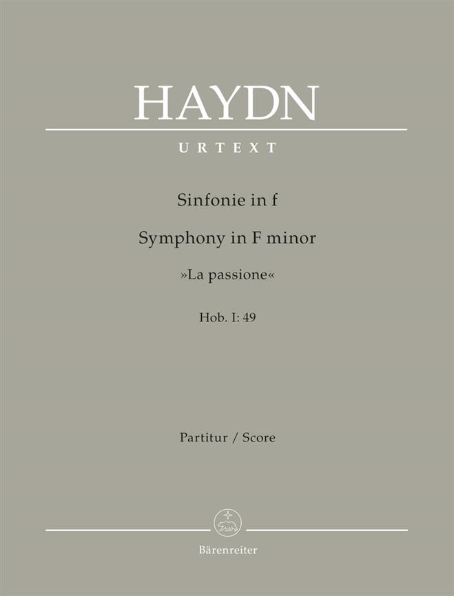 Joseph Haydn: Symphony in F minor La Passione Hob. I: 49 (Partituur)