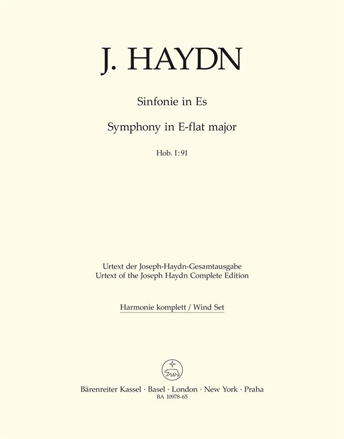 Jospeh Haydn: Symphony no. 91 E-flat major Hob. I:91 (Set)