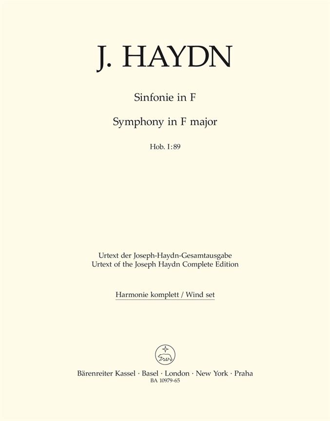 Joseph Haydn: Symphony F major Hob. I:89 (Set)