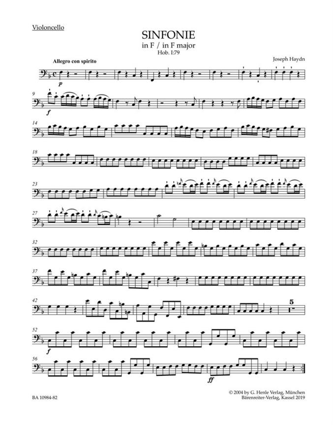 Joseph Haydn: Symphony in F major Hob. I:79