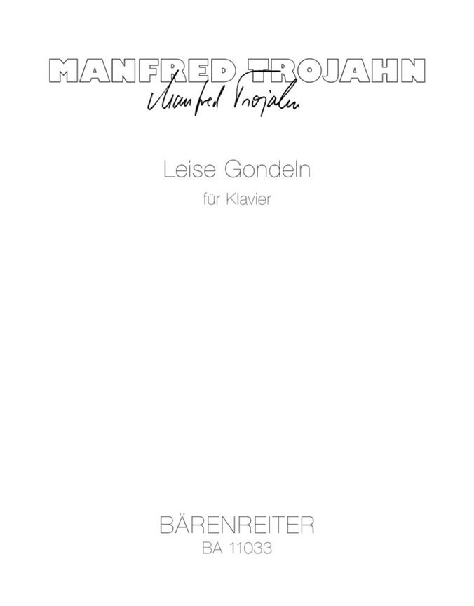 Leise Gondeln For Piano
