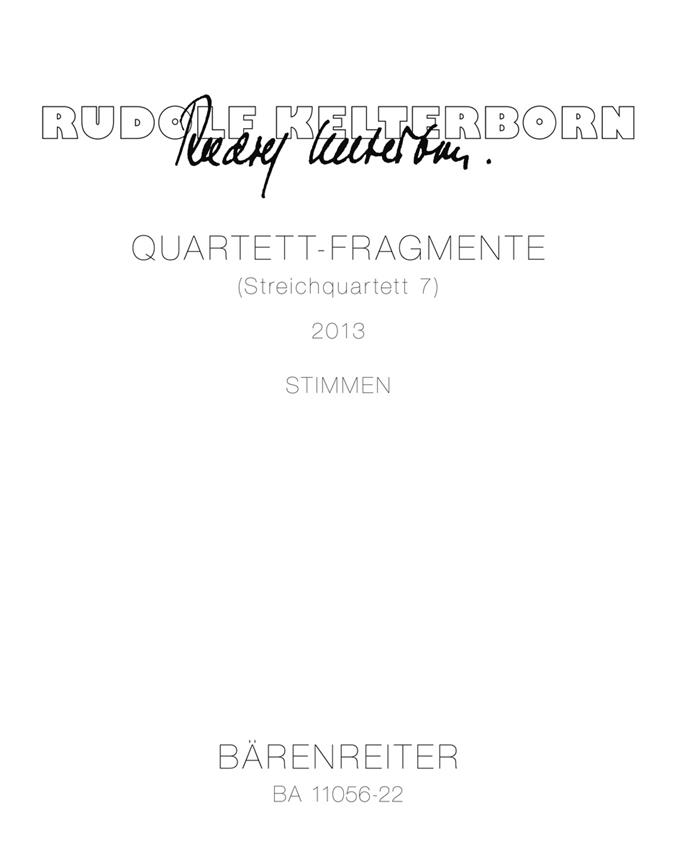 Quartet Fragments [String Quartet 7] [2013]