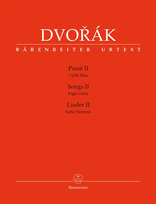 Dvorak: Songs II for High Voice and Piano