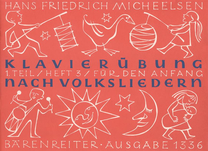 Klavierübung nach Volksliedern. Heft 3