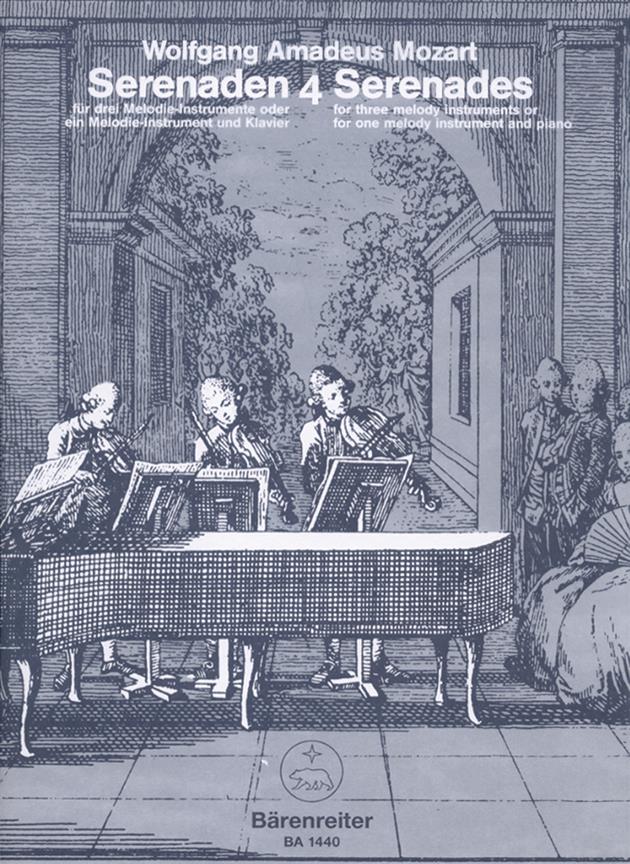 Serenaden fuer 3 Melodie-Instrumente oder 1 Melodie-Instrument und Klavier. Heft 4