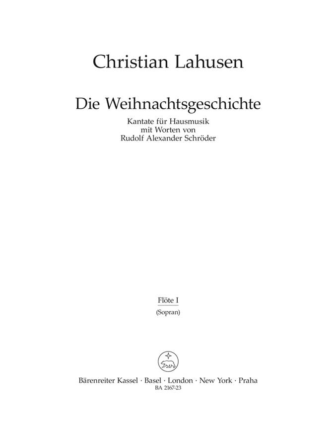 Christian Lahusen: Die Weihnachtsgeschichte (Sopraanblokfluit)