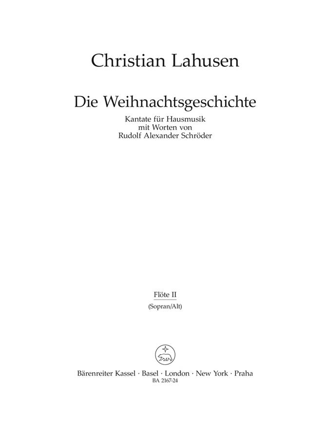 Christian Lahusen: Die Weihnachtsgeschichte (Sopraanblokfluit)