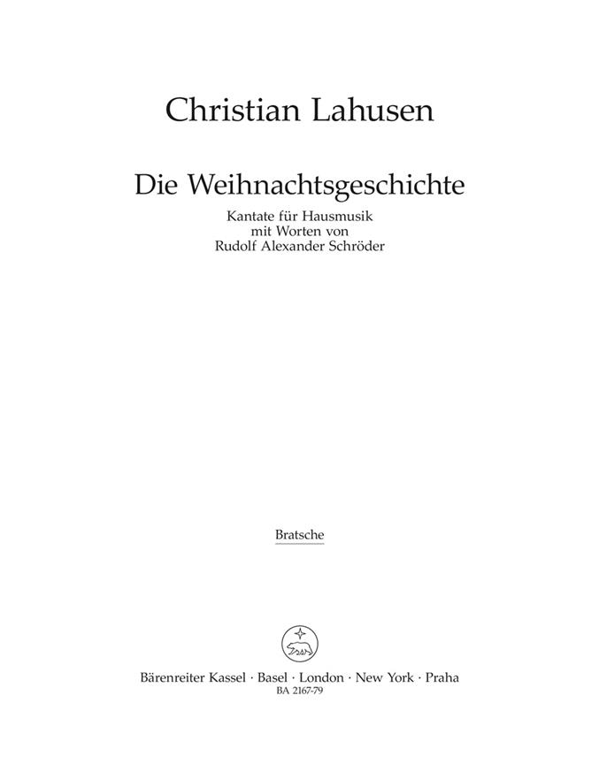 Christian Lahusen: Die Weihnachtsgeschichte (Altviool)