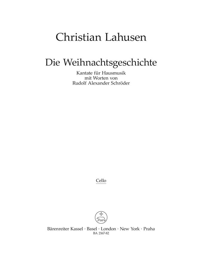 Christian Lahusen: Die Weihnachtsgeschichte (Cello)