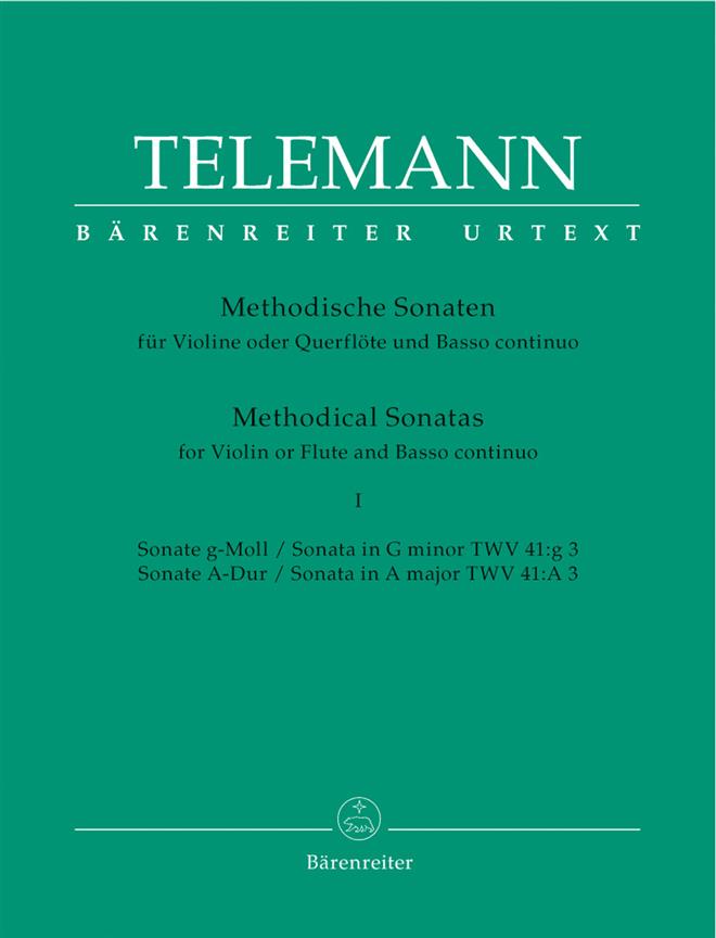 Telemann: 12 Methodical Sonatas for Violin or Flute and Basso-Continuo Volume 1