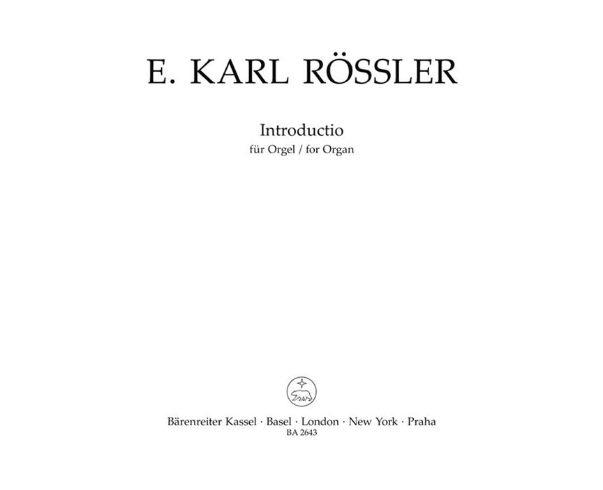 Introductio fuer Orgel (1959)