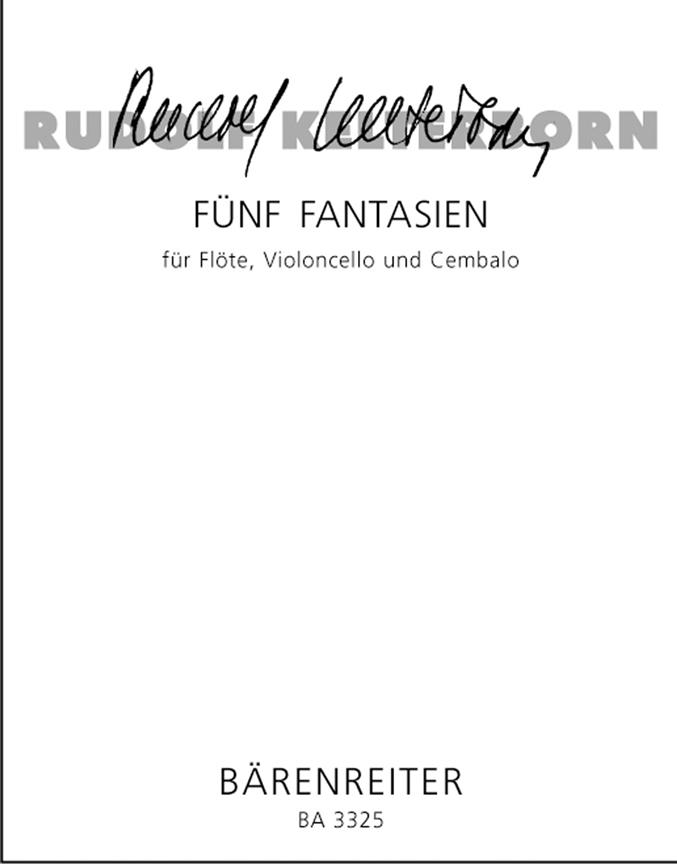 Rudolf Kelterborn: Fünf Fantasien Fur Flöte, Violoncello und Cembalo (1958)