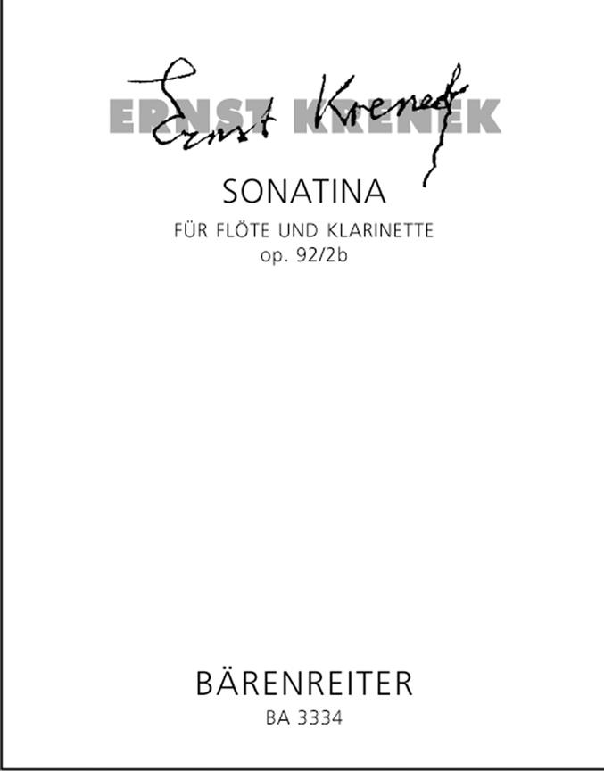Ernst Krenek: Sonatina für ZweiInstrumente op. 92/2b (1942)