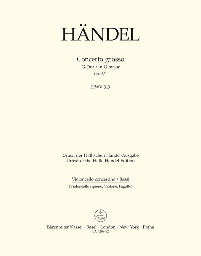 Handel: Concerto grosso G-Dur op. 6/1 HWV 319 (Cello)