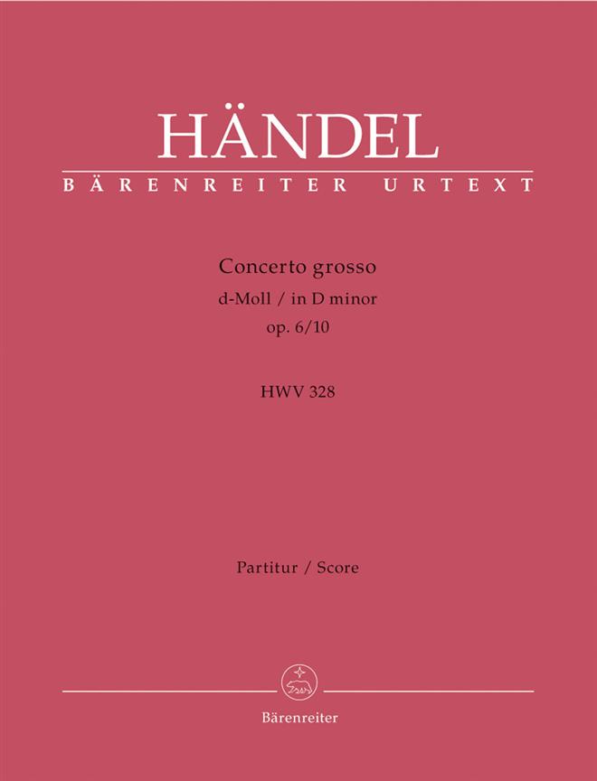 Handel: Concerto grosso d-Moll op. 6/10 HWV 328 (Partituur)