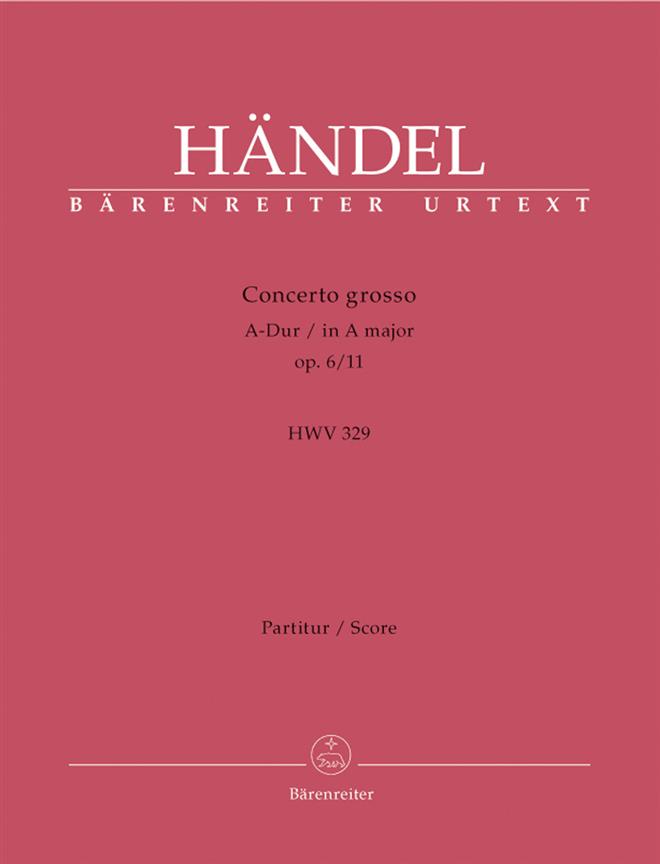 Handel: Concerto grosso HWV 329 (Partituur)