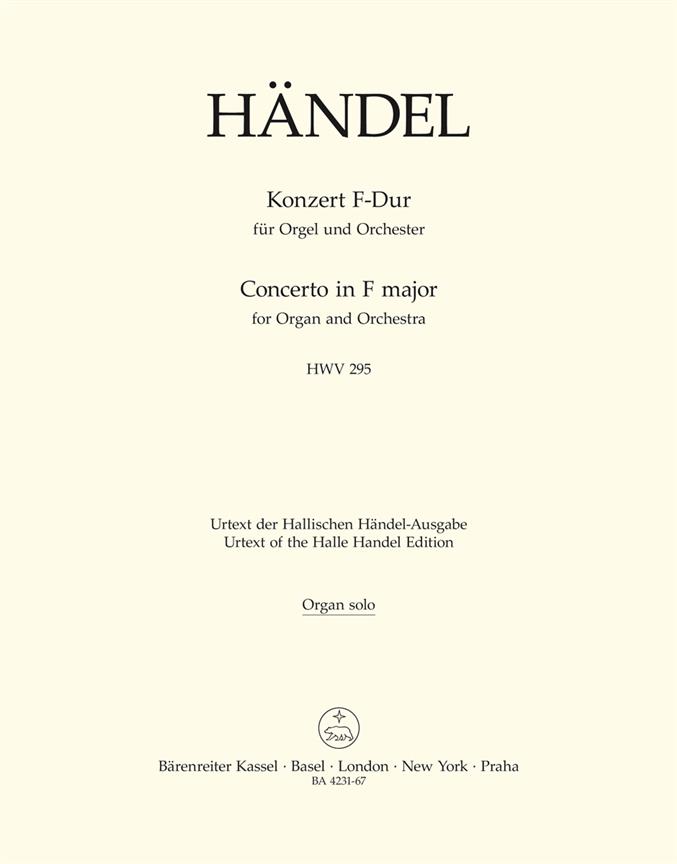 Handel: Concerto for Organ and Orchestra no. 13 F major HWV 295 (Orgel)