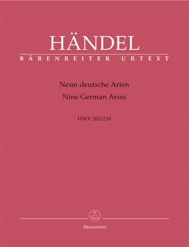 Handel: Neun deutsche Arien HWV 202-210 - 9 German Arias HWV 202-210