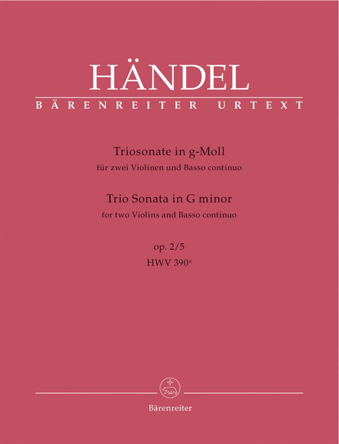 Georg Friedrich Händel: Trio Sonata for two Violins and Basso continuo(Trio Sonata)