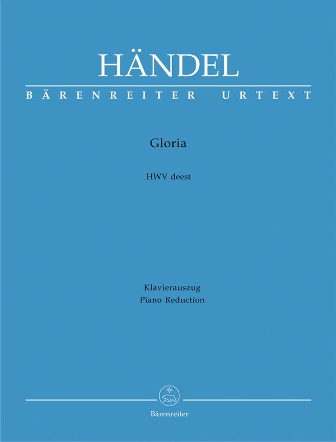 Handel: Gloria HWV deest (Vocal Score)