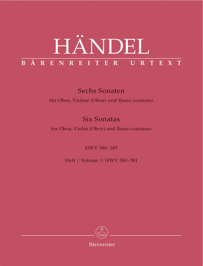 Handel: Sechs Sonaten for Oboe, Violine (Oboe) und Basso continuo, Heft 1