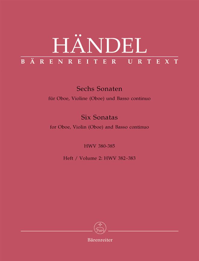Handel: Sechs Sonaten for Oboe, Violine (Oboe) und Basso continuo, Heft 2