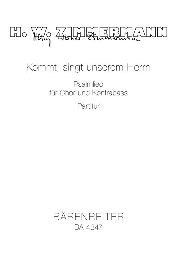 Kommt, singt unserm Herrn (1960/1964)